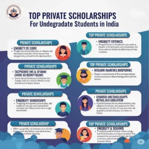 Top Private Scholarships for UG Students collegesangi