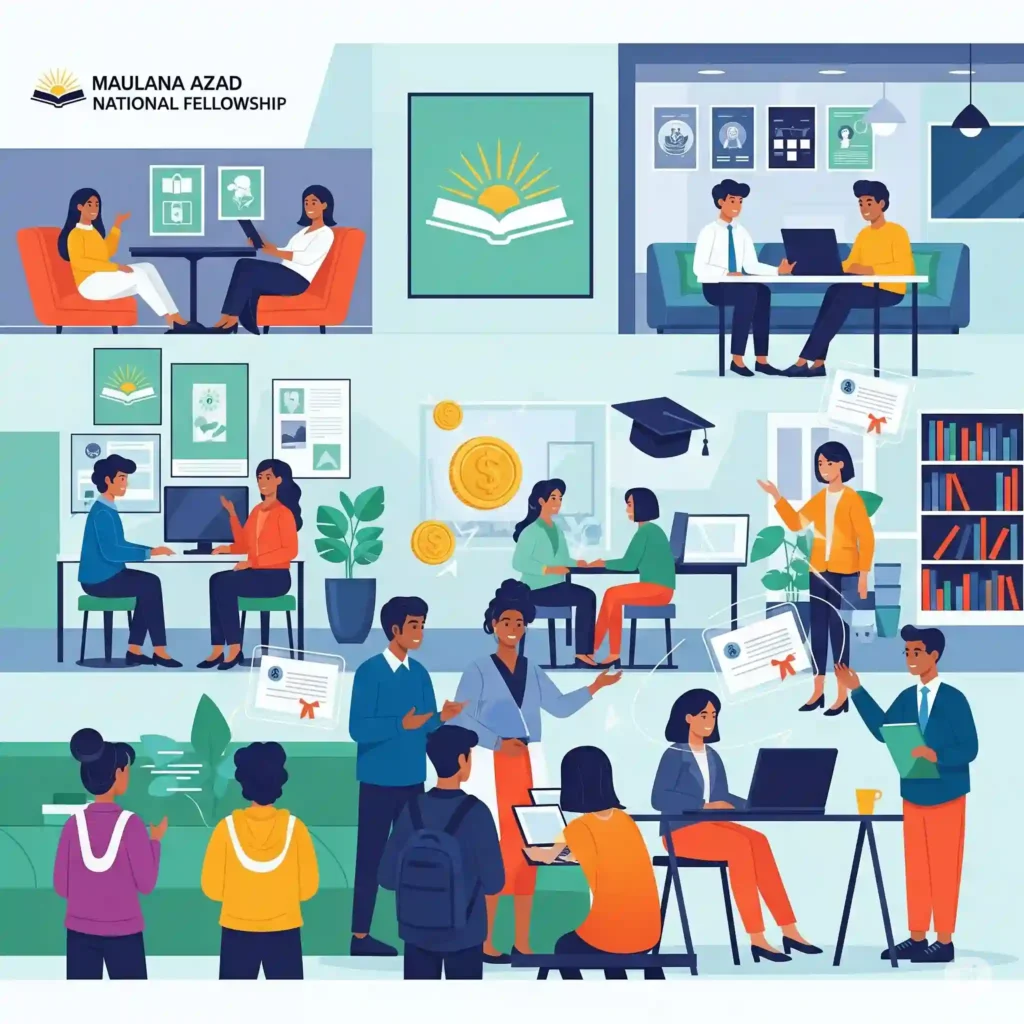 Maulana Azad National Fellowship (MANF) 2026 collegesangi