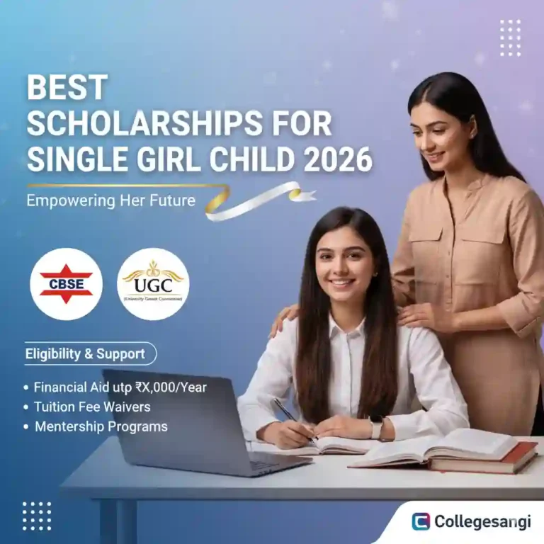 Scholarships for Single Girl Child 2026 collegesangi