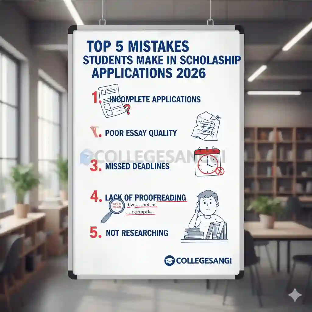 Top 5 Mistakes Students Make in Scholarship collegesangi