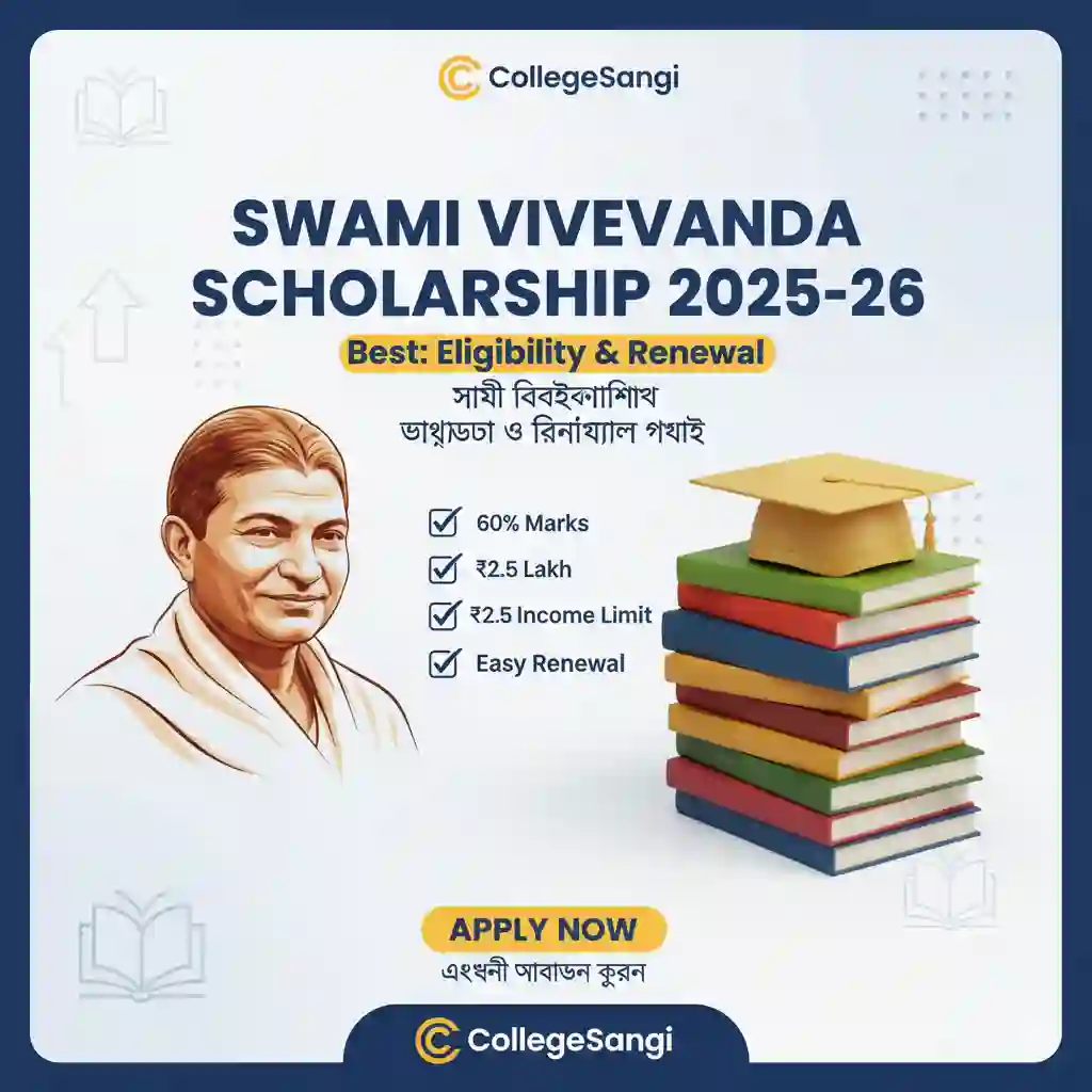 Swami Vivekananda Scholarship 2025–26 collegesangi