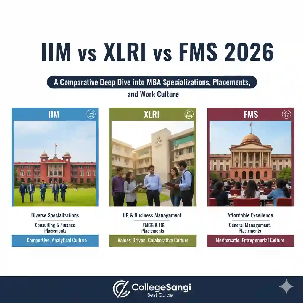 IIM vs XLRI vs FMS collegesangi